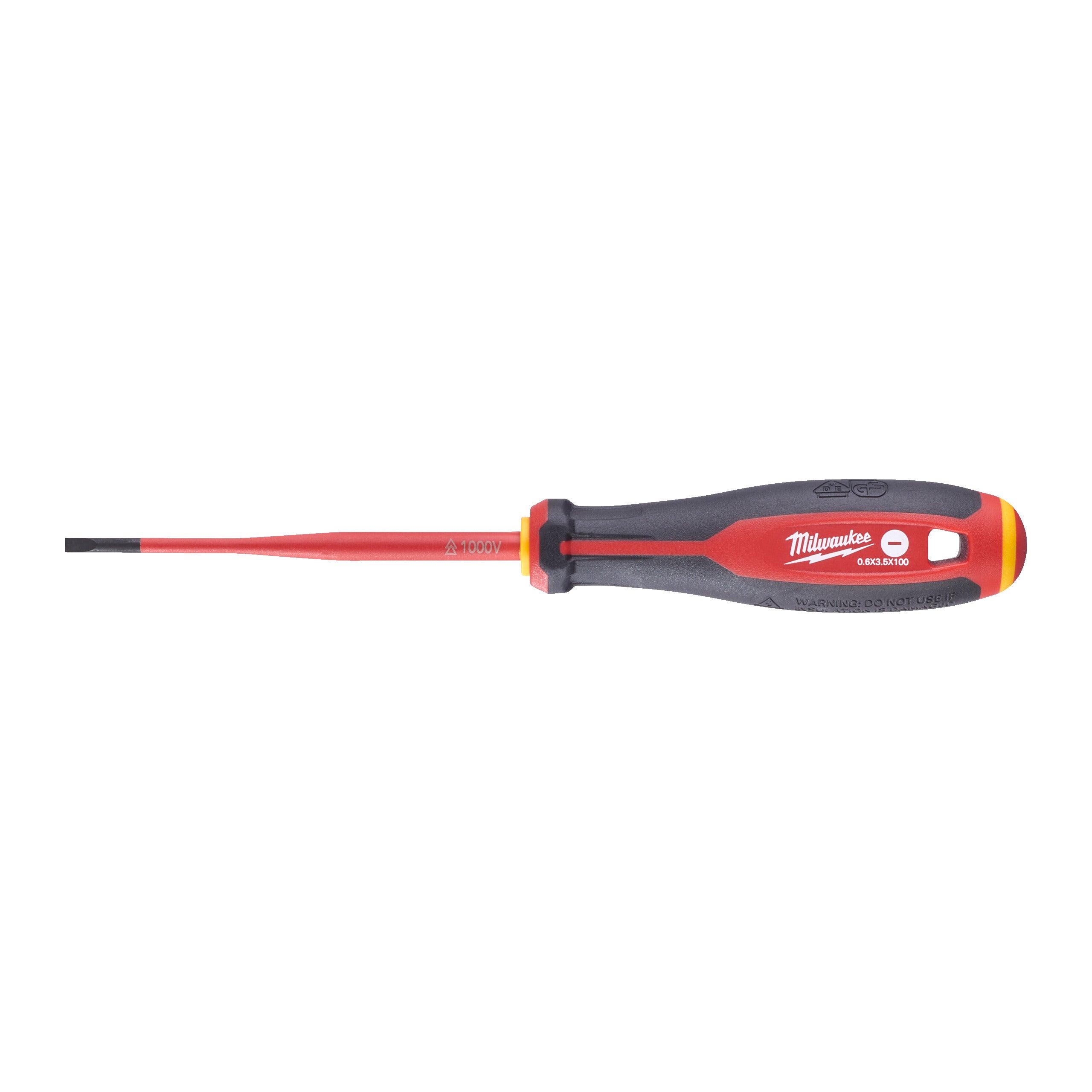 Milwaukee Tri-Lobe VDE Schroevendraaier, SL 0,6x3,5x100 - 4932478714