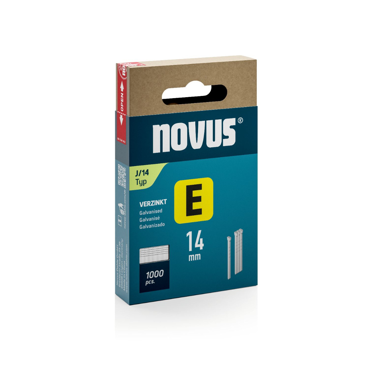 Novus E | type J brads 14 mm VE=1000 - 044-0088 afbeelding