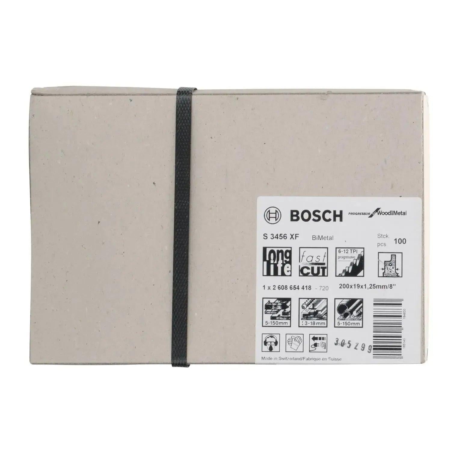 Bosch Professional S3456XF Reciprozaagblad 200mm Progressor for Wood and Metal VE=100 - 2608654418