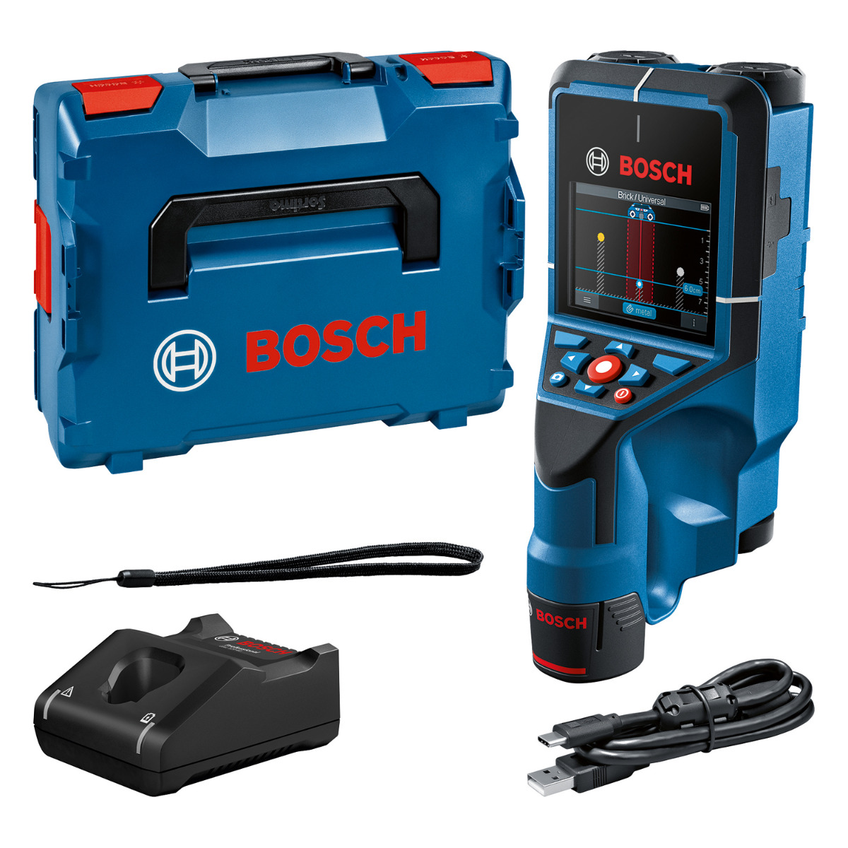 Bosch Professional D-TECT 200 C – 12V 2.0Ah in L-BOXX