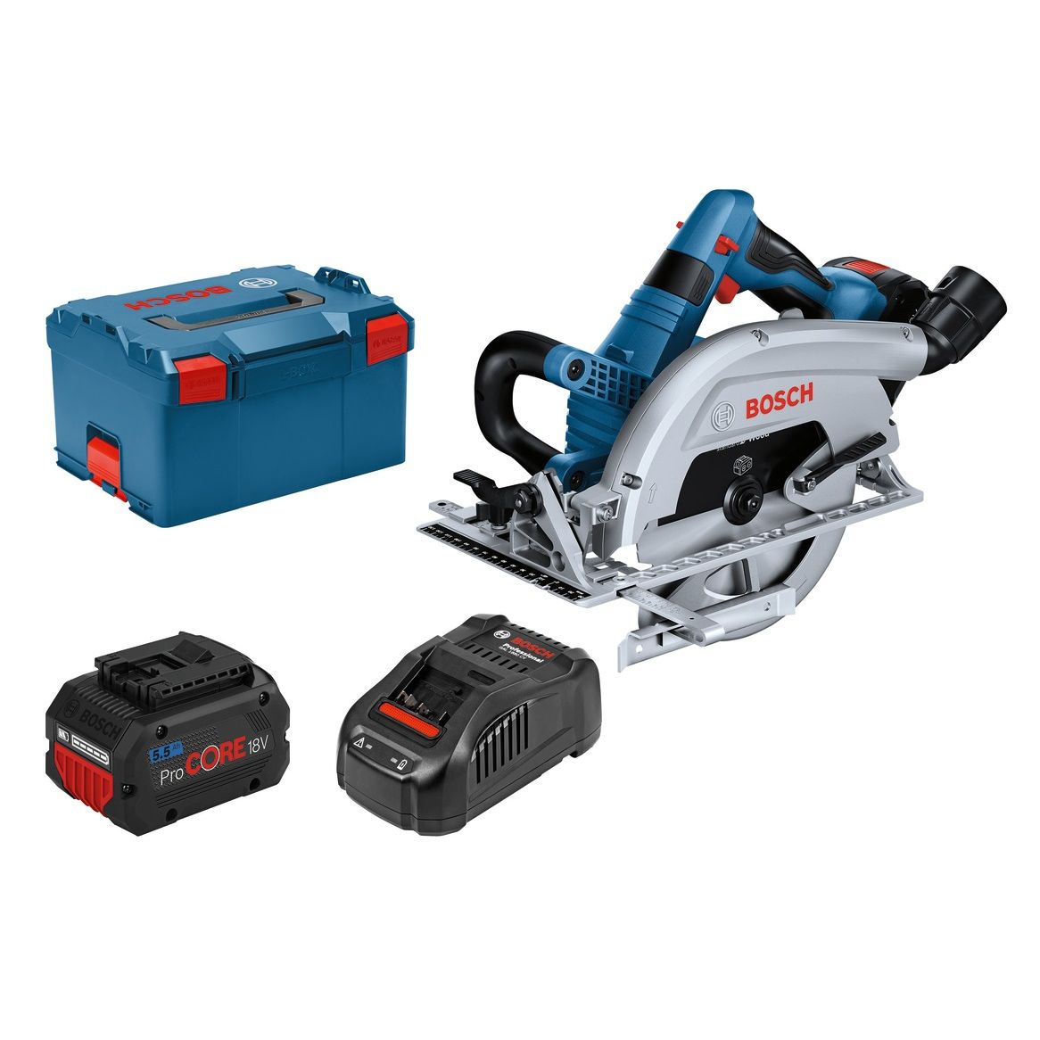 Bosch Professional GKS 18V-70 L Accu cirkelzaag 190mm 18V 5.5Ah in L-Boxx - 06016B9002