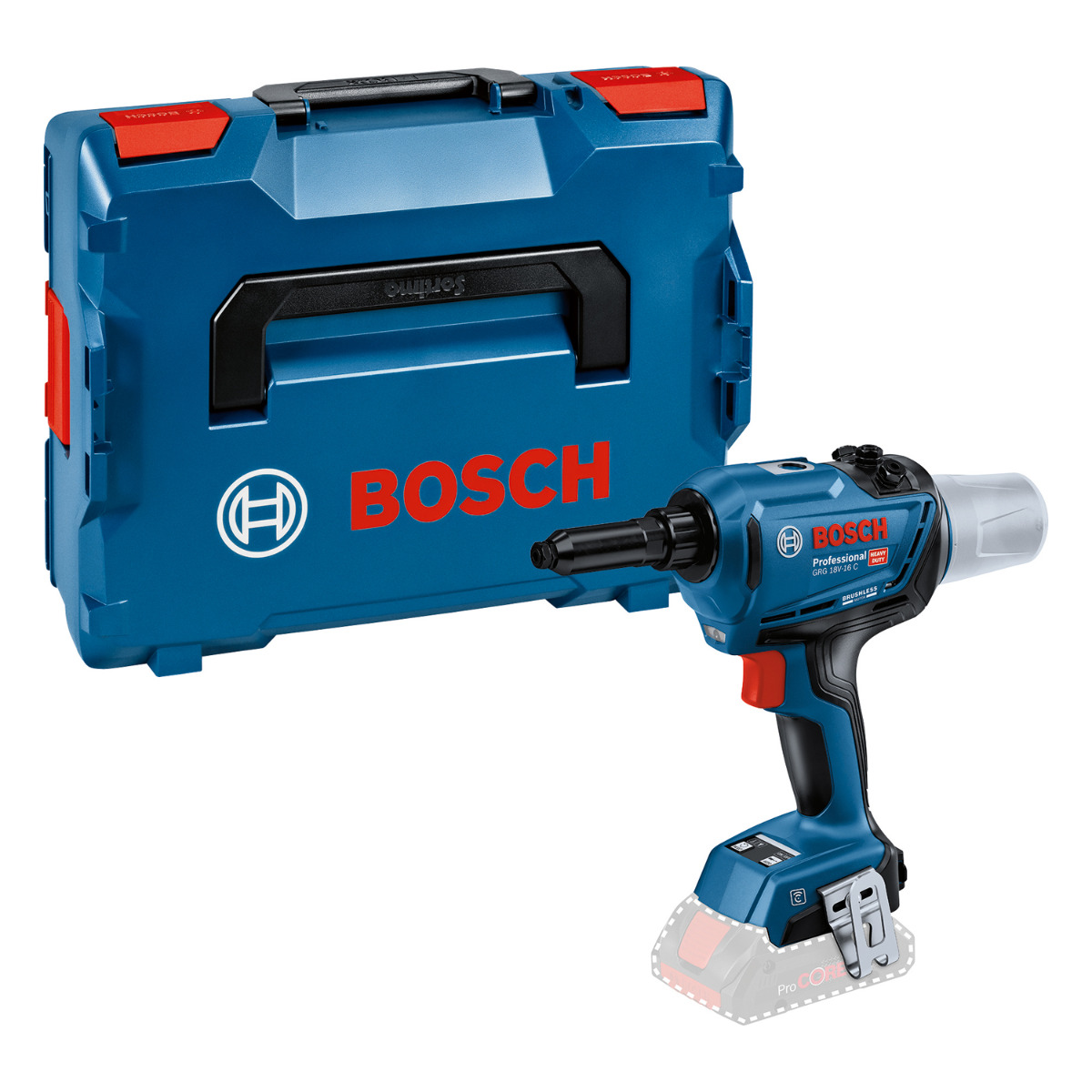 Bosch Professional GRG 18V-16 C Accu popnageltang 18V Basic Body in L-Boxx - 06019K5002 afbeelding