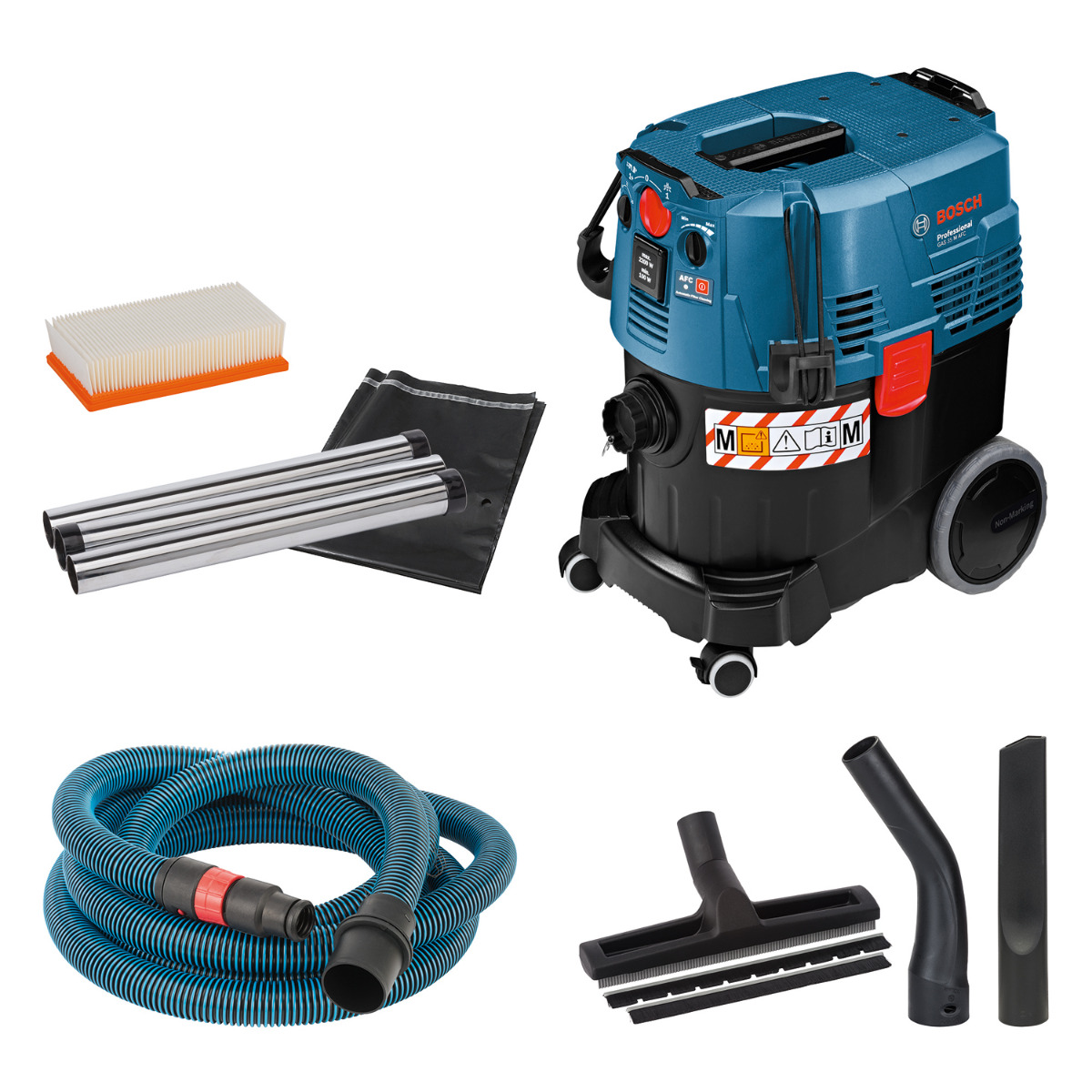 Bosch Professional GAS 35 M AFC – Complete M-klasse stofzuigeruitvoering