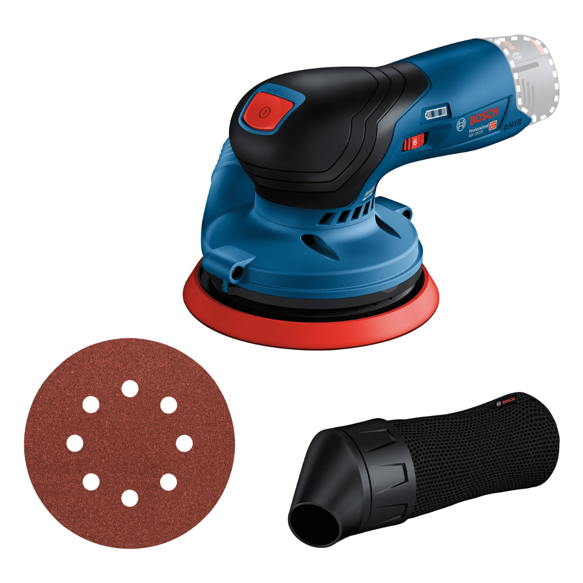 Bosch Professional GEX 12V-125 Accu excenterschuurmachine 125mm 12V Basic Body - 0601372100