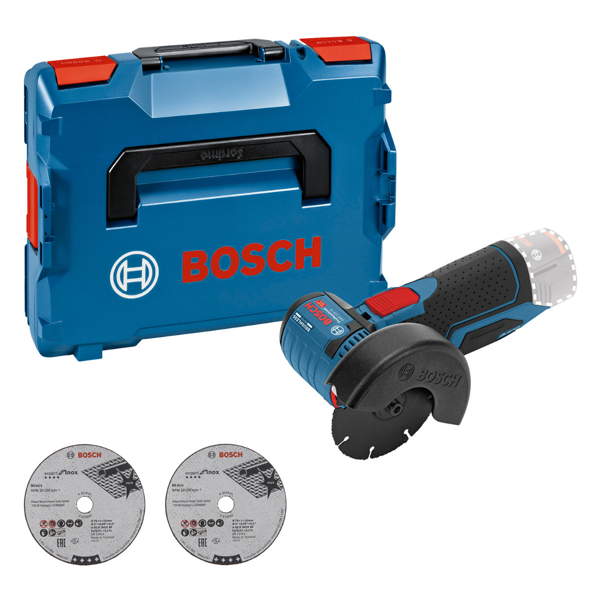 Bosch Professional GWS 12V-76 – Body in L-BOXX 102