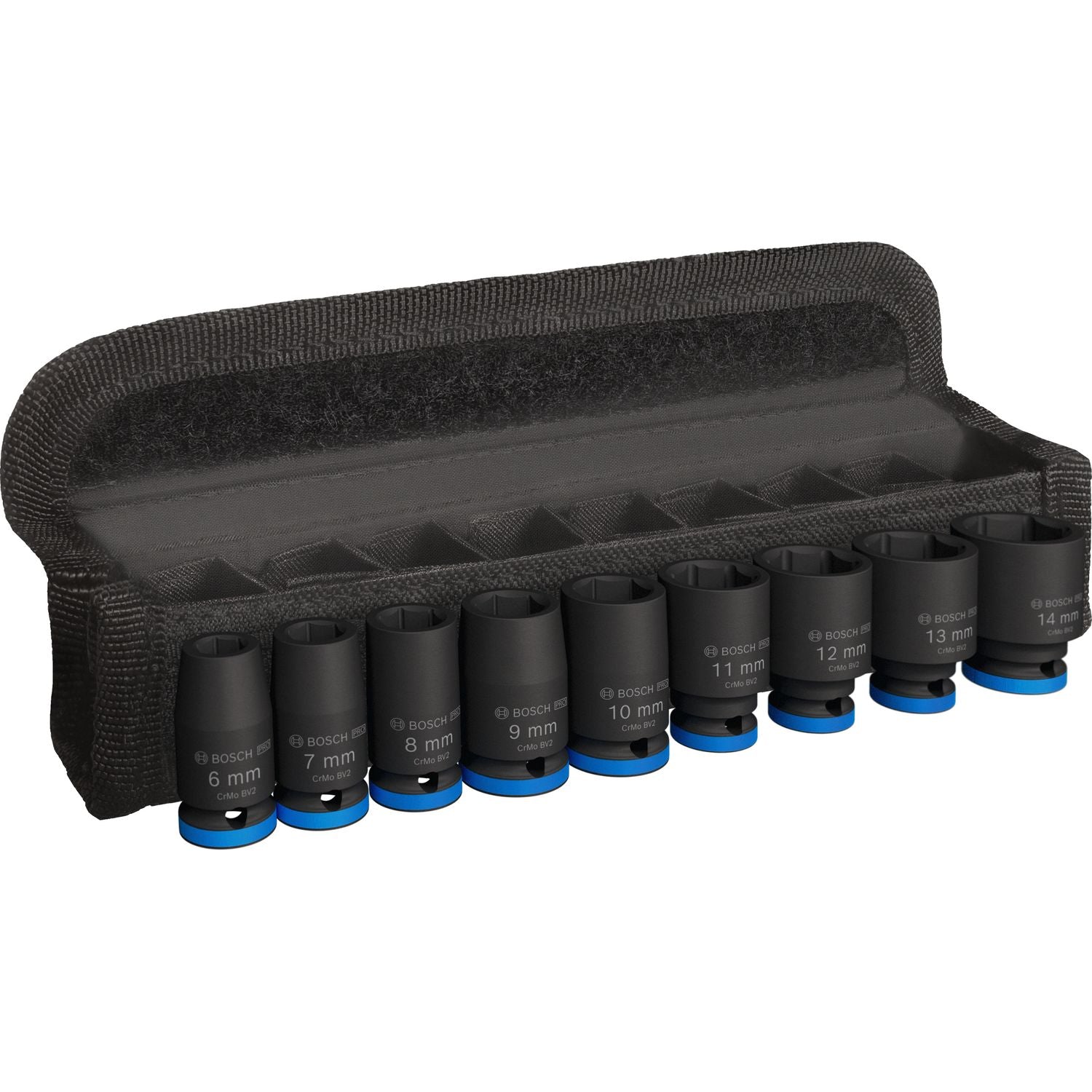 Bosch Professional PRO Impact krachtdoppenset kort 1/4" 9-delig - 2608003034 afbeelding 1