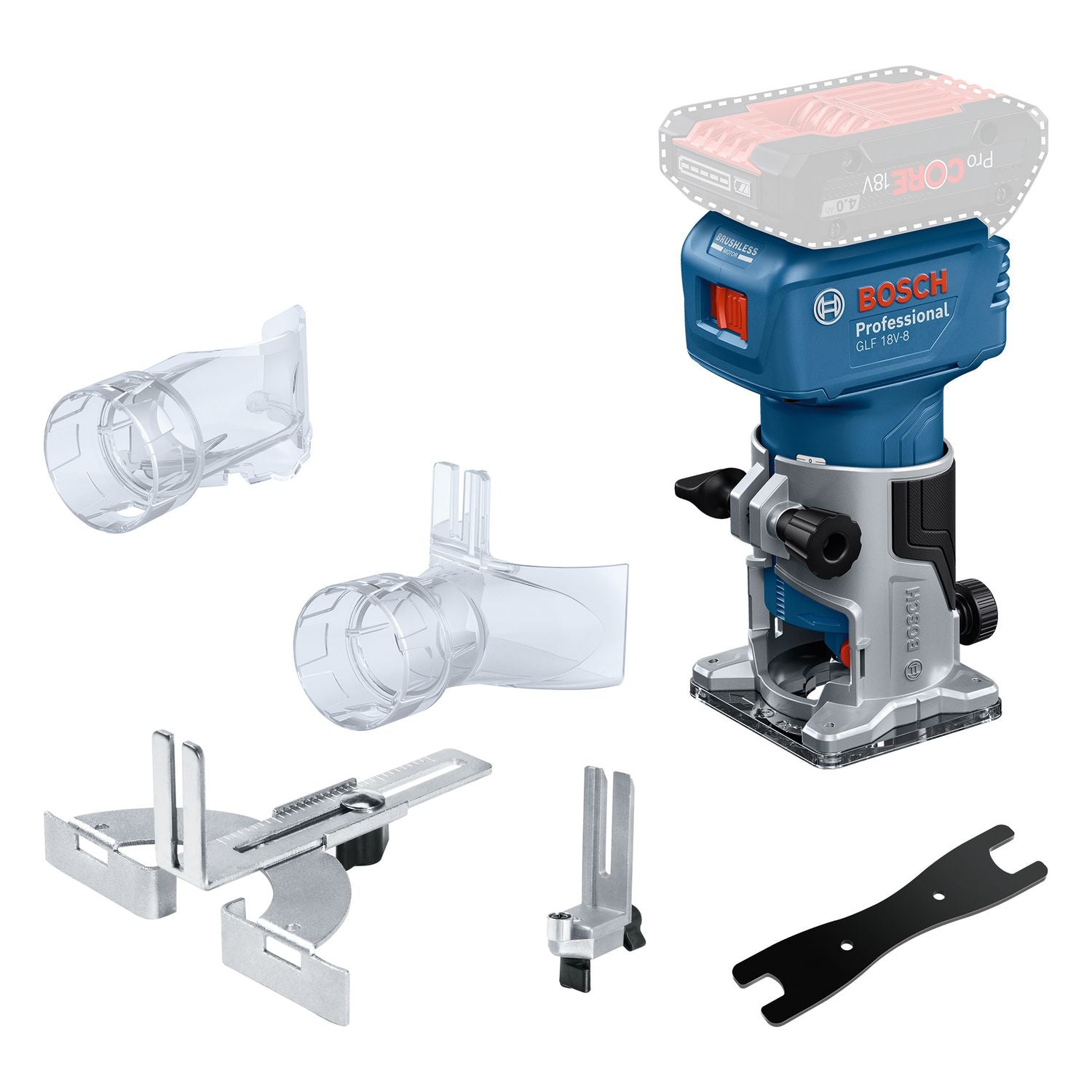 Bosch Professional GLF 18V-8 Accu kantenfrees 18V Basic Body - 06016C6000 afbeelding