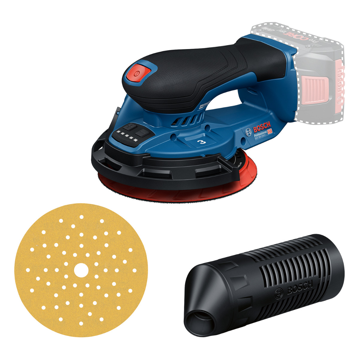 Bosch Professional GEX 18V-150-3 Accu excenterschuurmachine 150mm 18V Basic Body - 0601372903