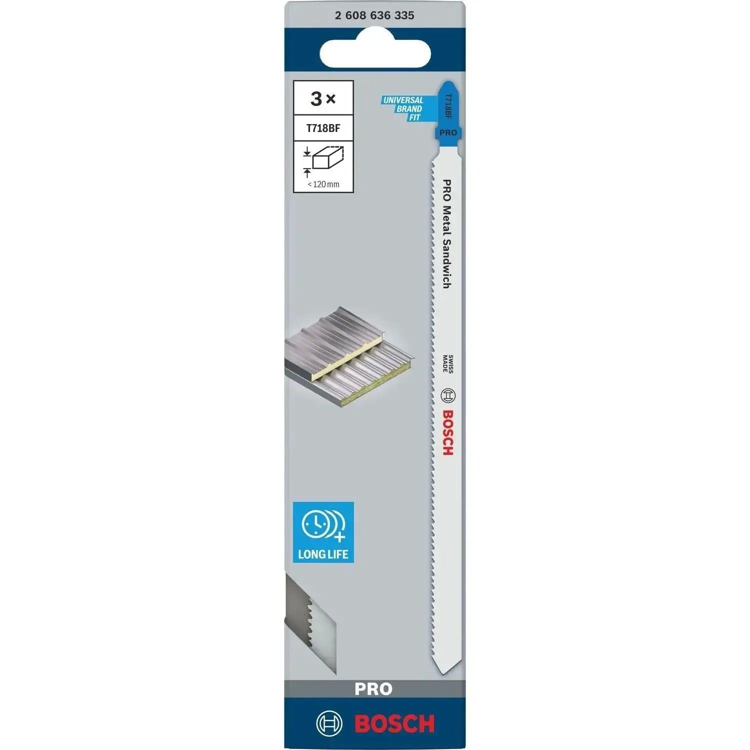 Bosch Professional T718BF PRO Metal Sandwich Decoupeerzaagblad VE=3 - 2608636335