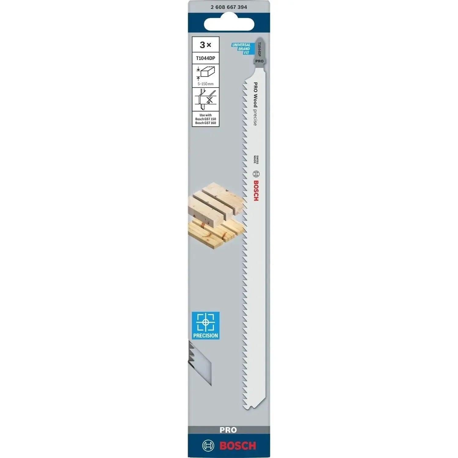 Bosch Professional T1044DP PRO Wood precise Decoupeerzaagblad VE=3 - 2608667394