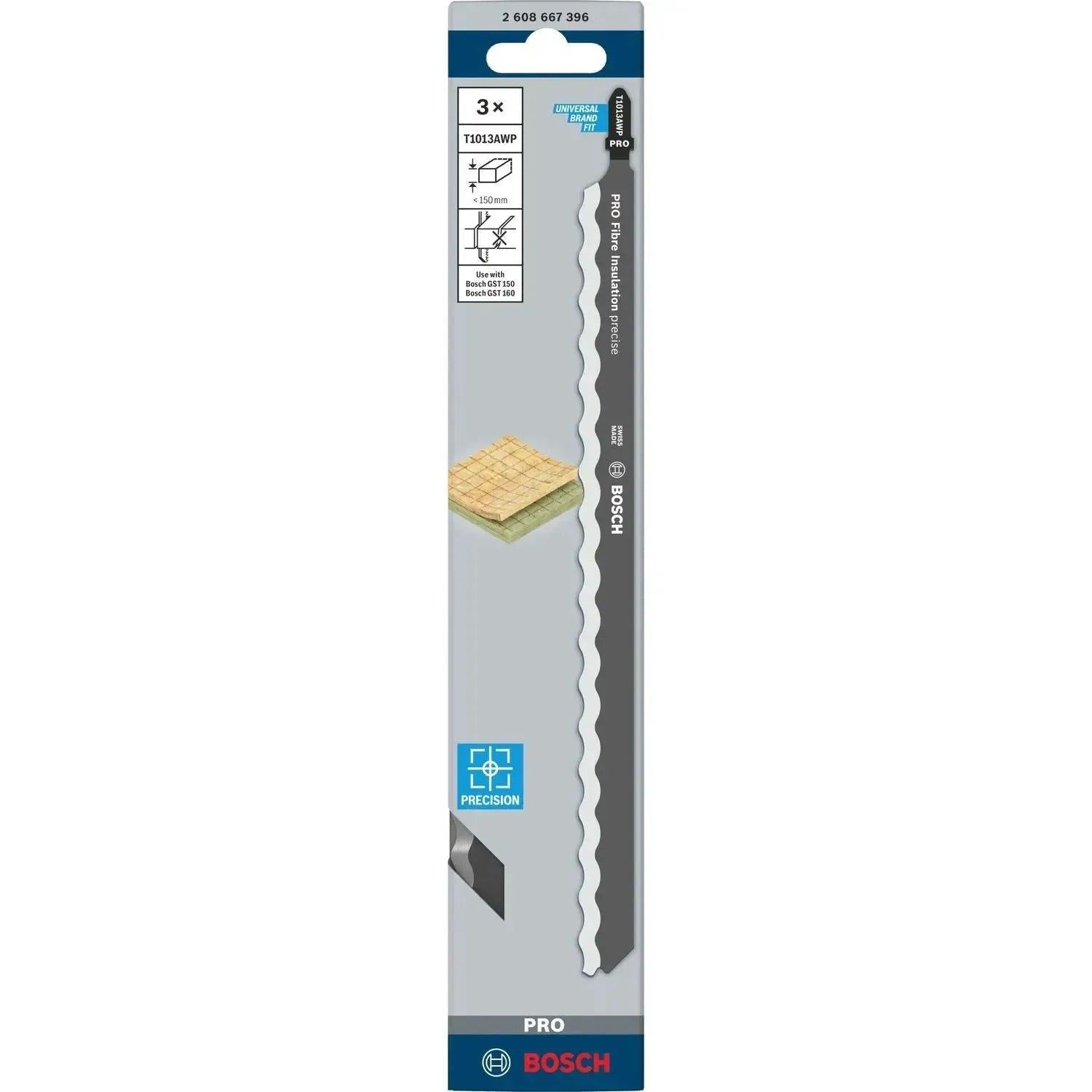 Bosch Professional T1013AWP PRO Fibre Insulation precise Decoupeerzaagblad VE=3 - 2608667396