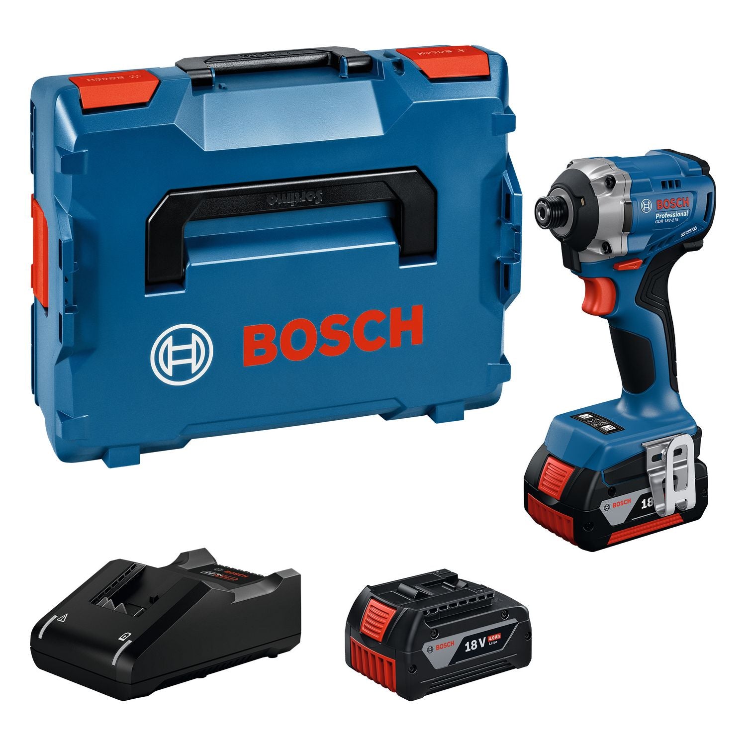 Bosch Professional GDR 18V-215 Accu slagschroevendraaier 215Nm 18V 4.0Ah in L-Boxx - 06019N2002