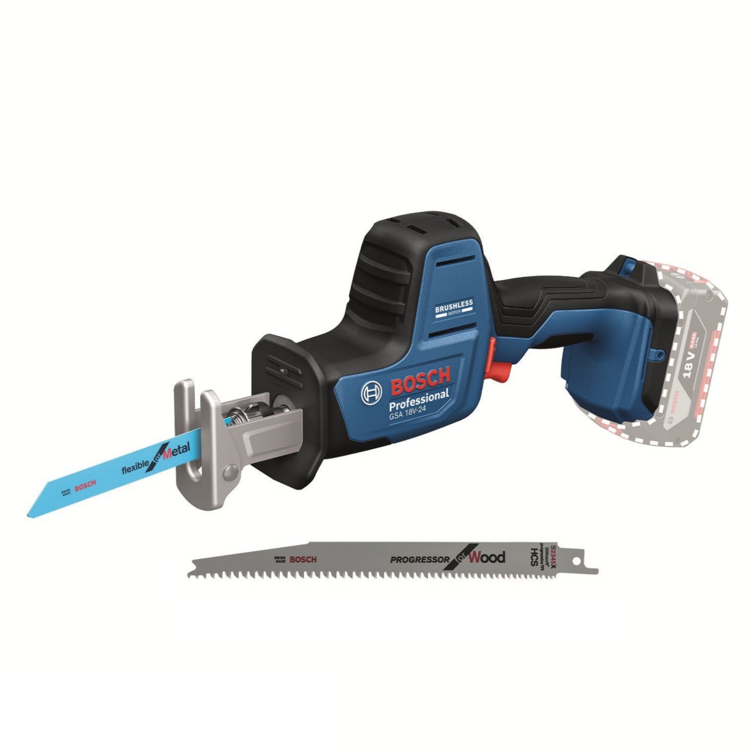 Bosch Professional GSA 18V-24 – Body in kartonnen doos