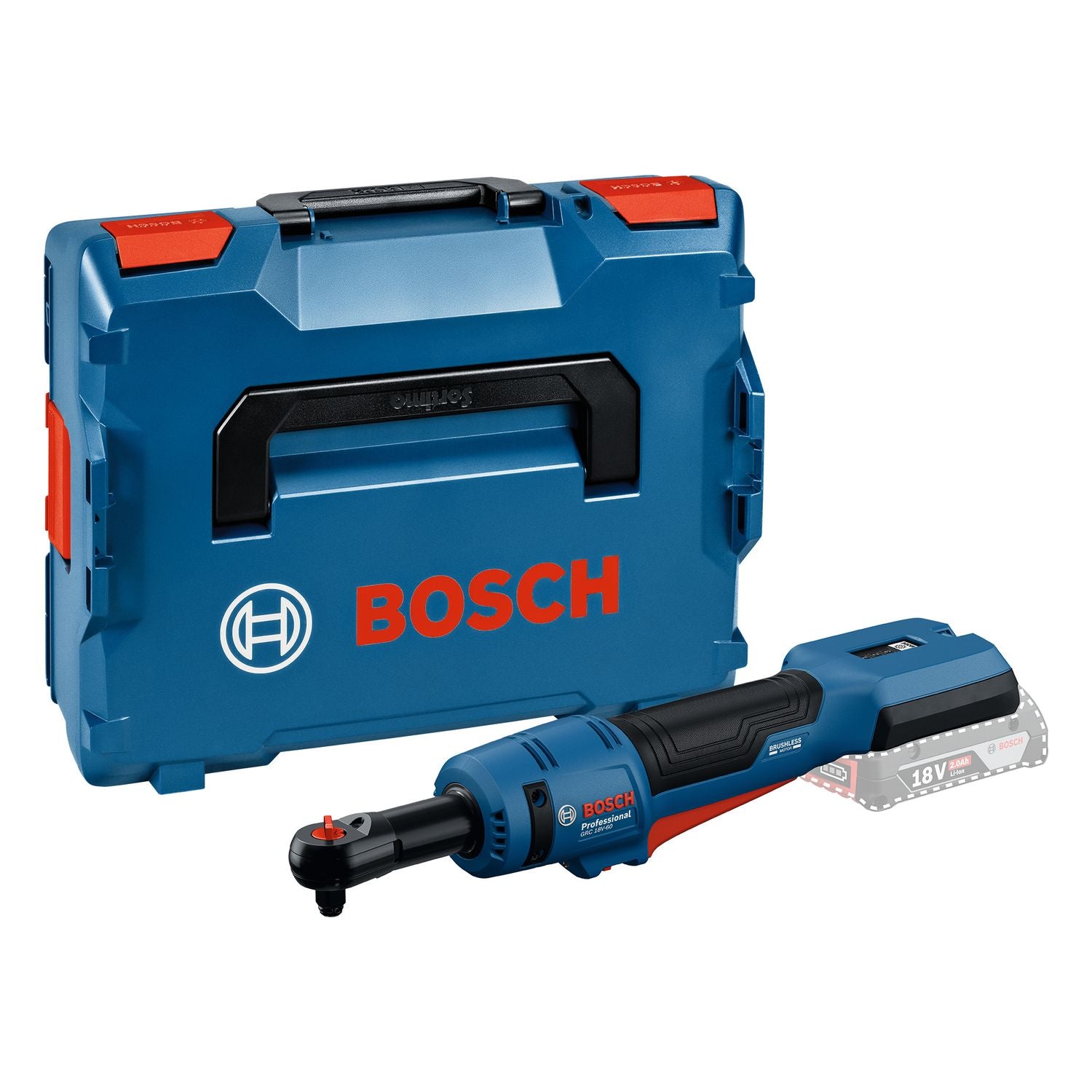 Bosch Professional GRC 18V-60 Accu ratelsleutel 3/8" borgpin 18V Basic Body in L-Boxx - 06019N8001