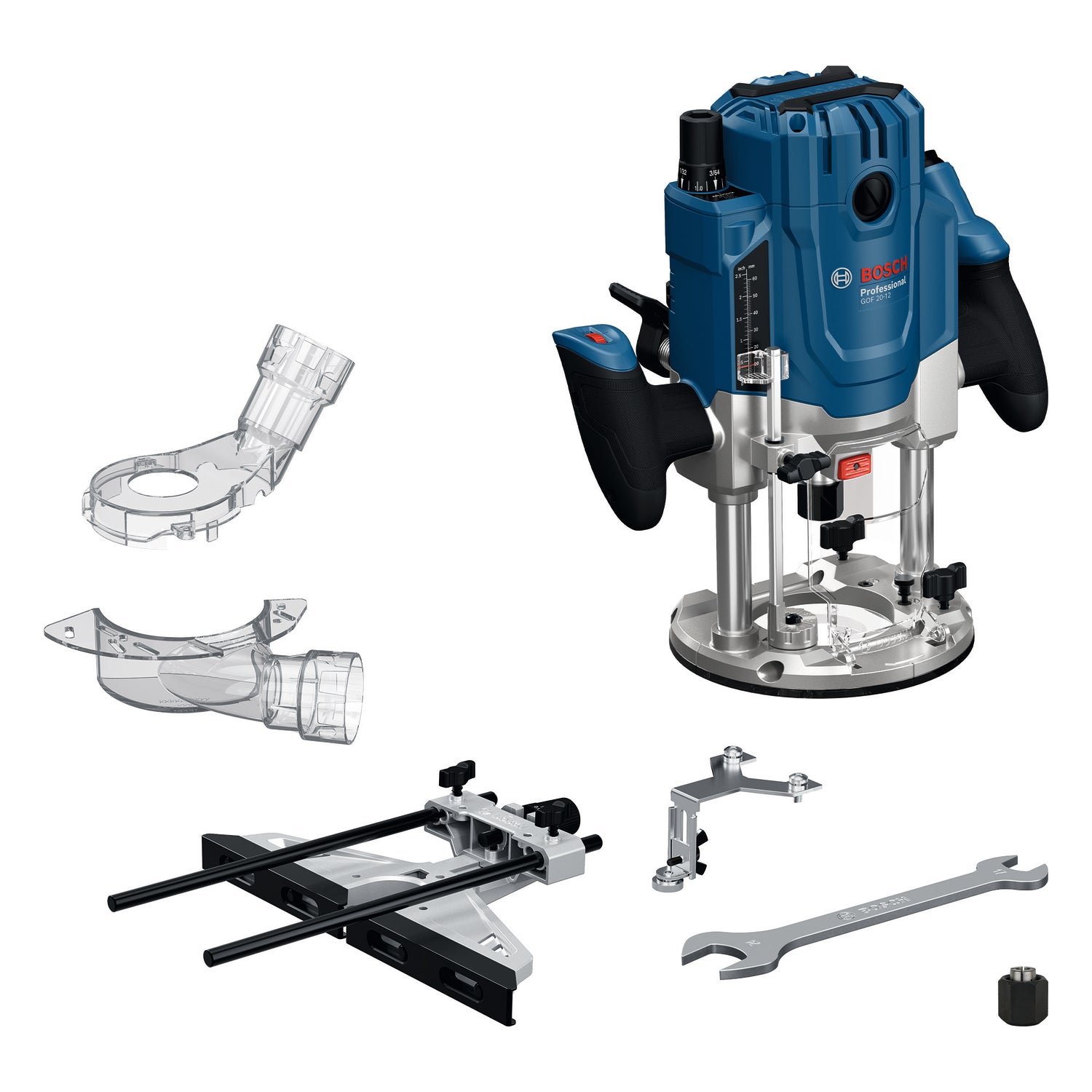 Bosch Professional GOF 20-12 – Machine in kartonnen doos