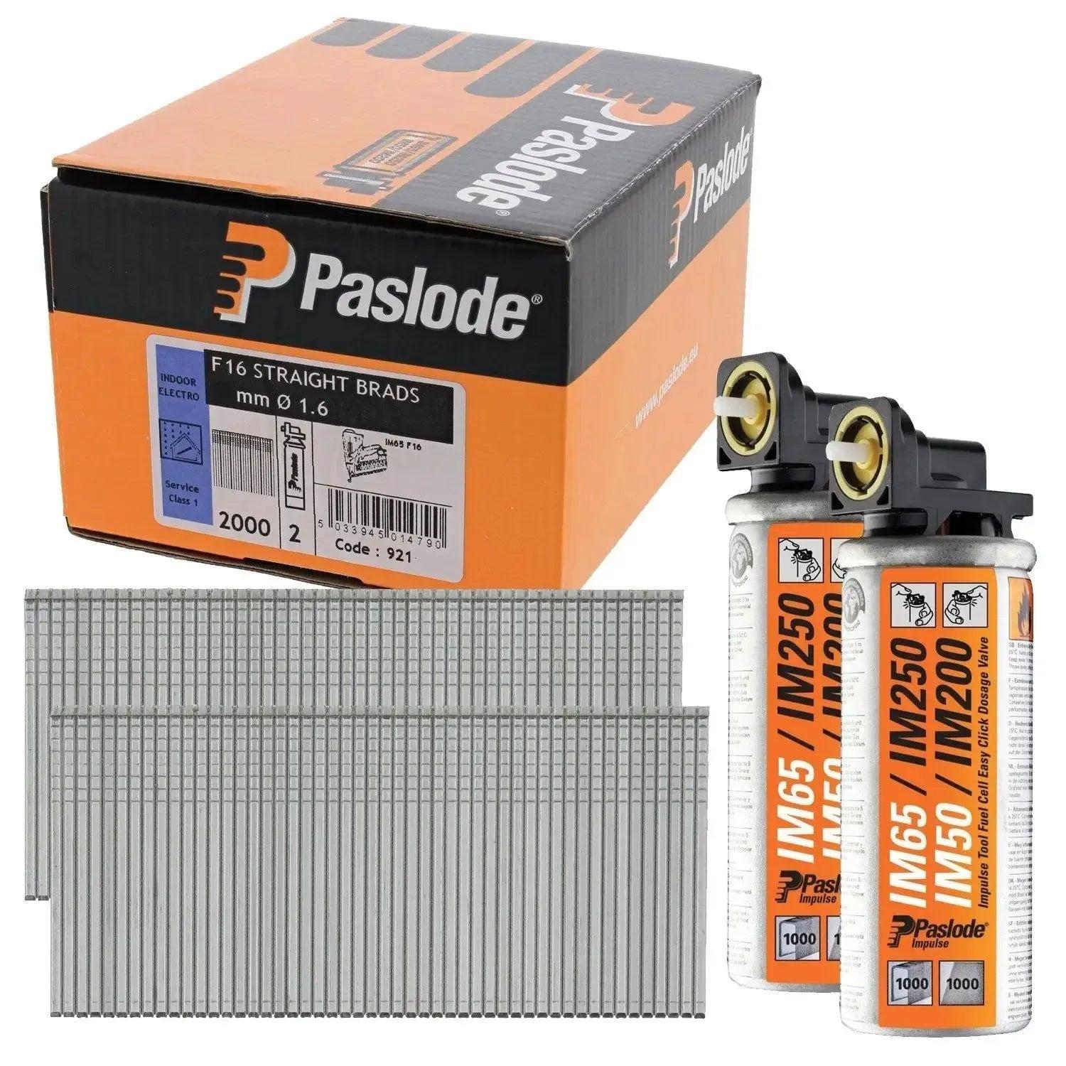 Paslode Afwerknagel F16X50 Verzinkt 3mµ VE=2000+2Gas IM65 - 921591