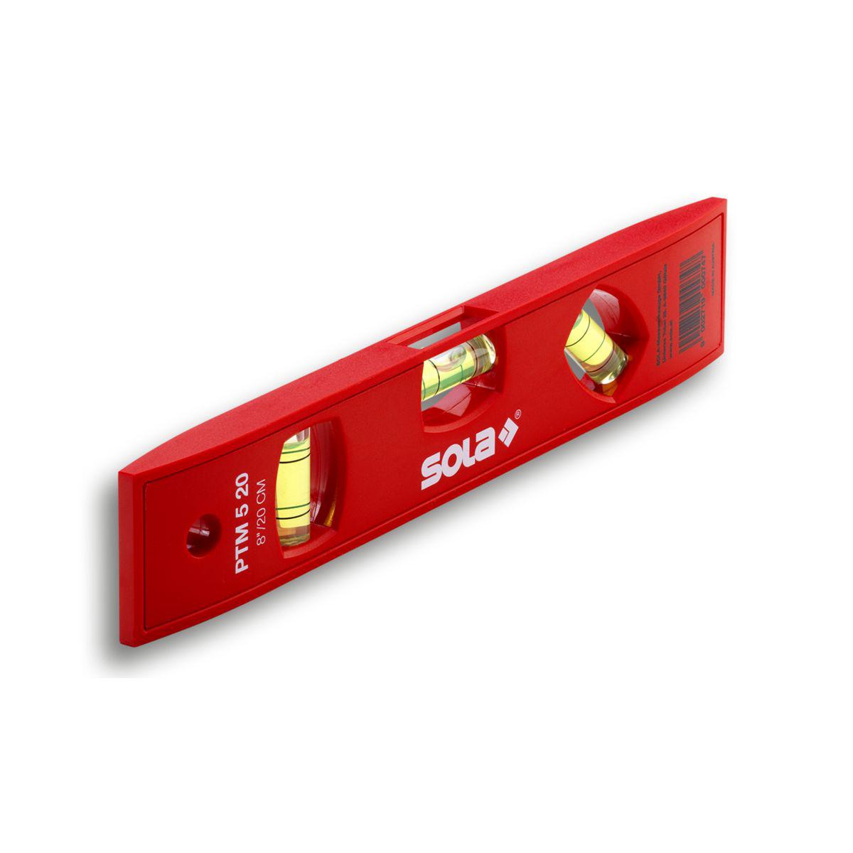 Sola PTM 5 20 Torpedo waterpas 20cm met magneetstrip - 01430601 afbeelding