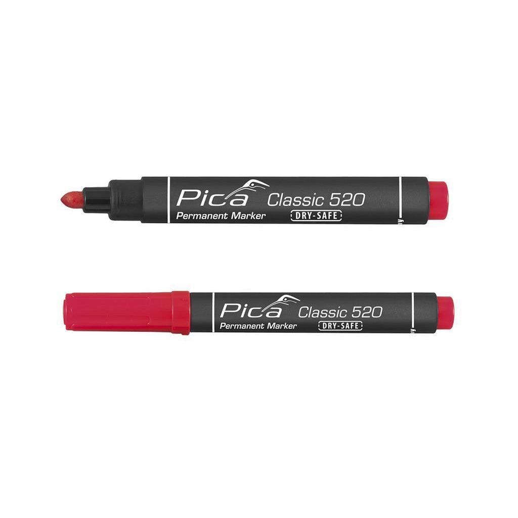 Pica 520/40 Permanent Marker rond rood VE=10 - PI52040 afbeelding