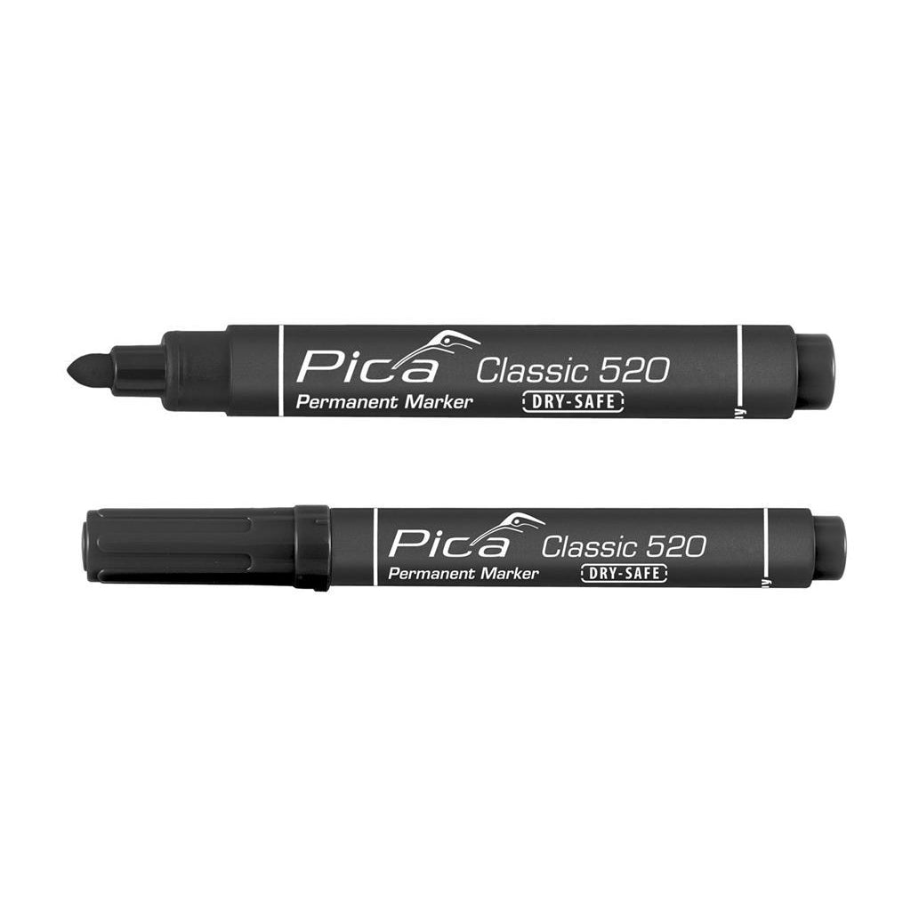 Pica 521/46 Permanent Marker beitel zwart VE=10 - PI52146 afbeelding 1