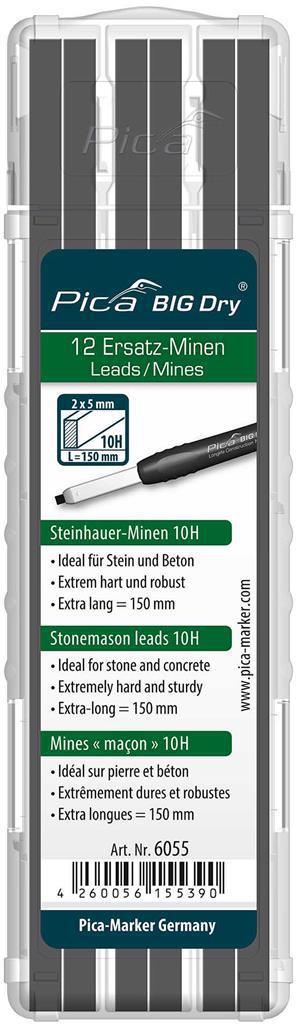 Pica 6055 BIG Dry Navulling Steenpotlood 10H - PI6055 afbeelding 1