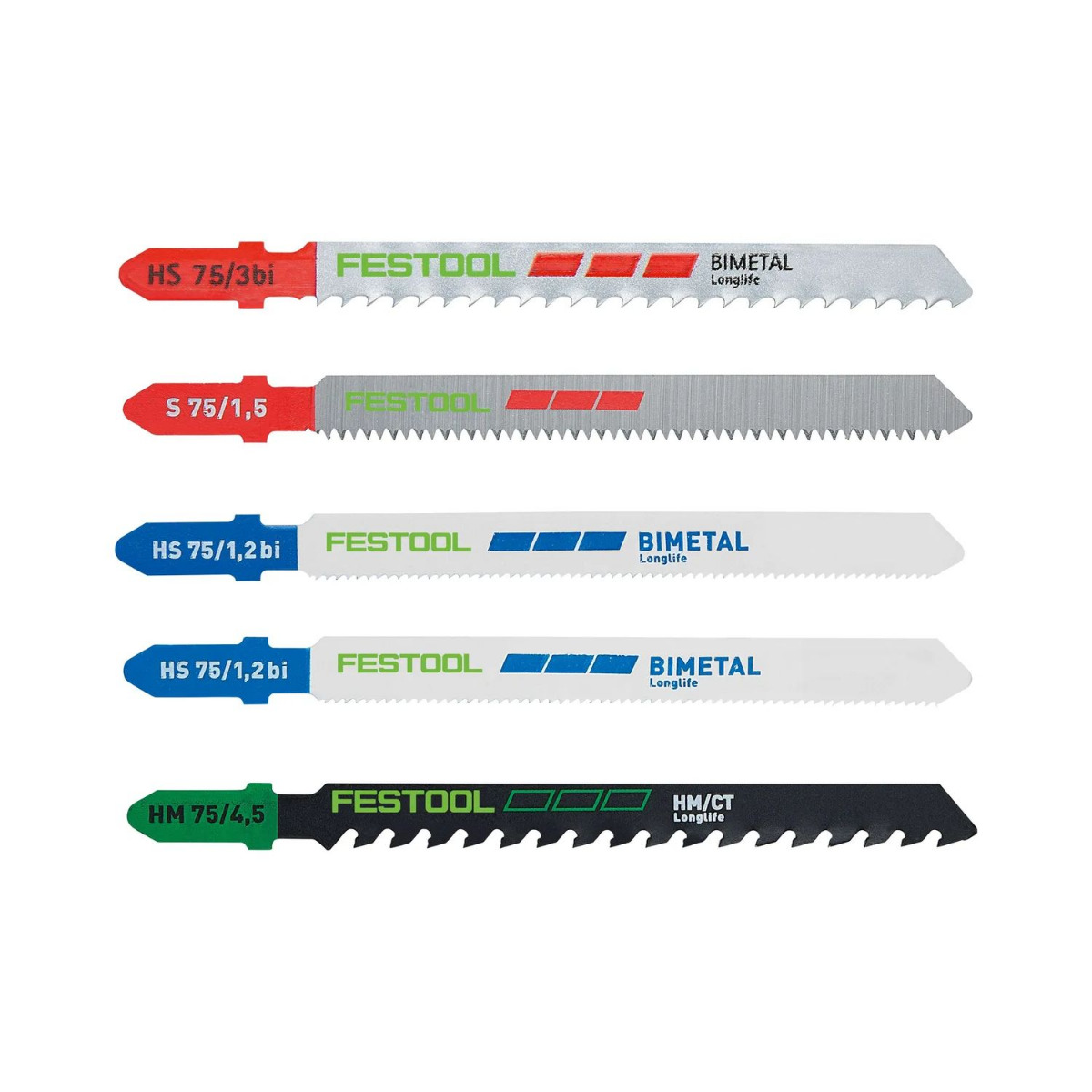 Festool STS-Sort/21 P/M/B Decoupeerzaagbladset - 578072