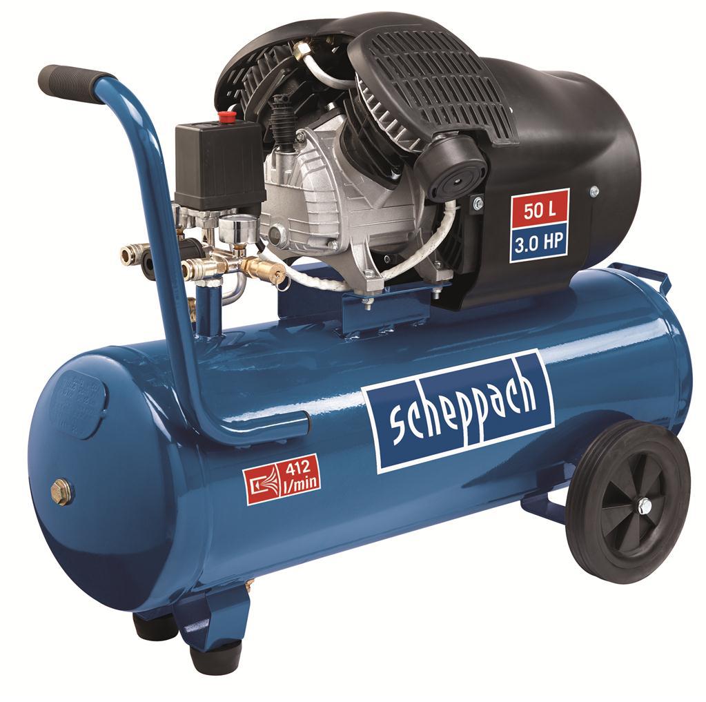 Scheppach 50 L Dubbele Cilinder Compressor HC53DC afbeelding