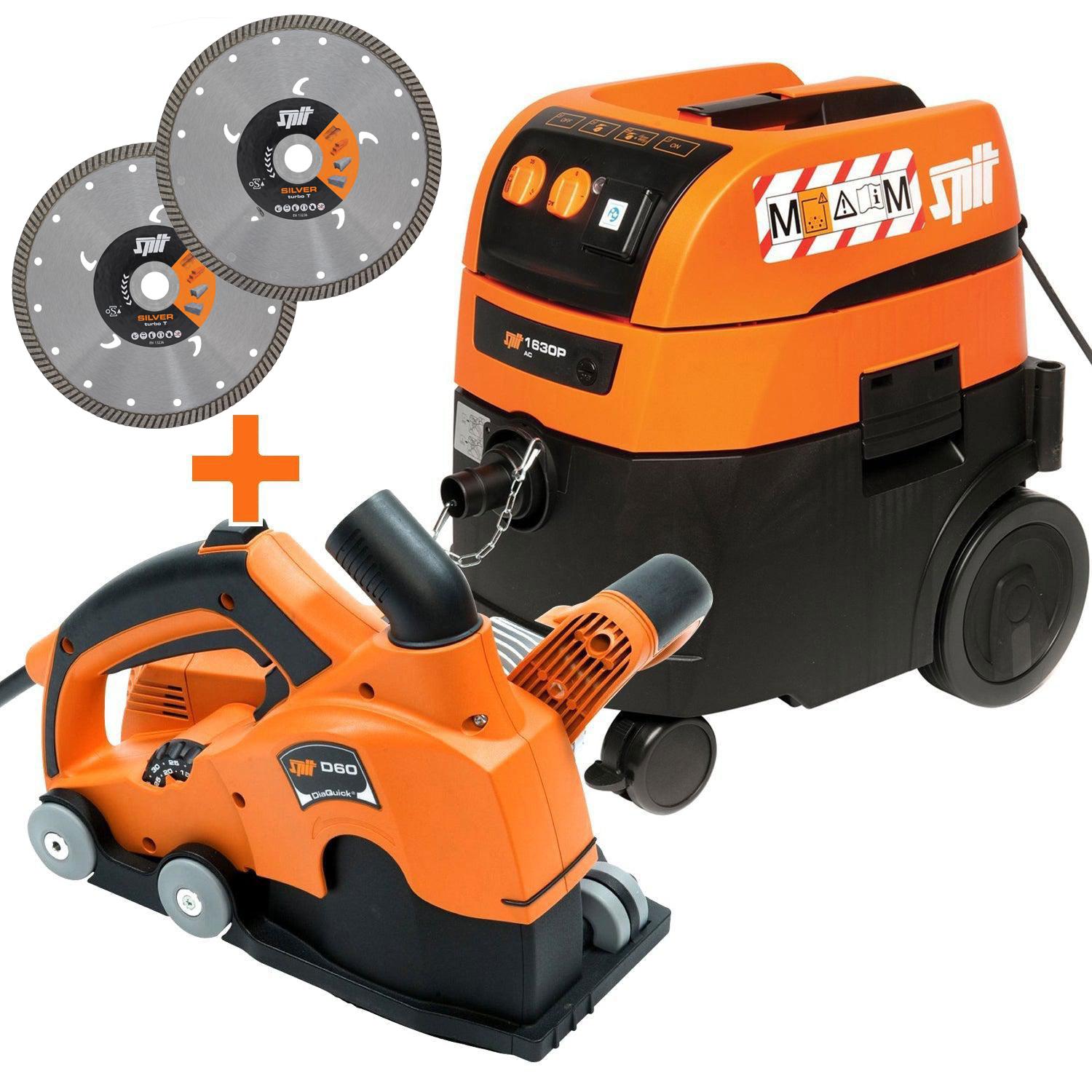 Spit D60 Sleuvenfrees + AC1630PM Stofzuiger - 695596 afbeelding