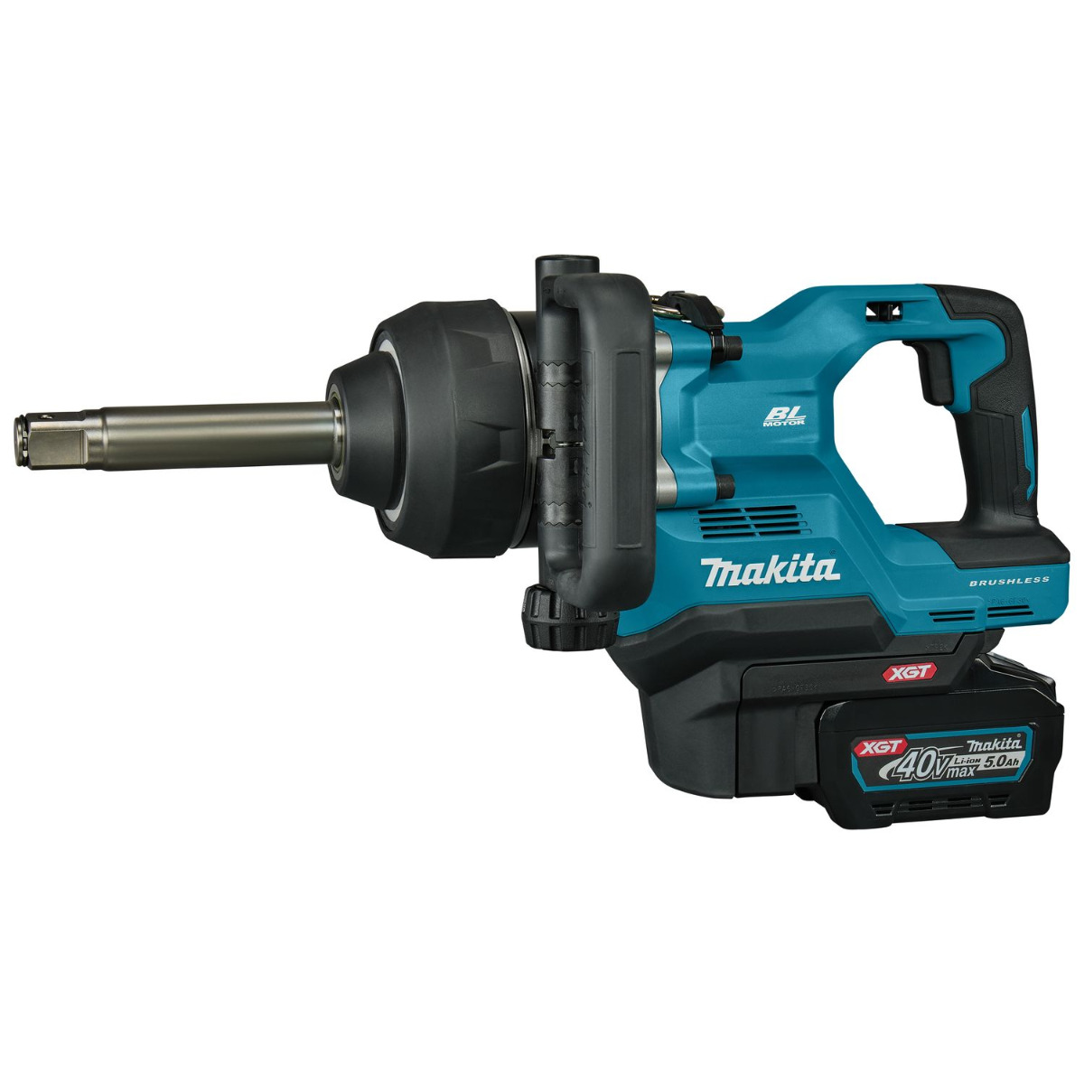 Makita TW010GT201 D-greep accu slagmoersleutel lange as 3150Nm XGT 40V Max 5.0Ah in koffer afbeelding 1