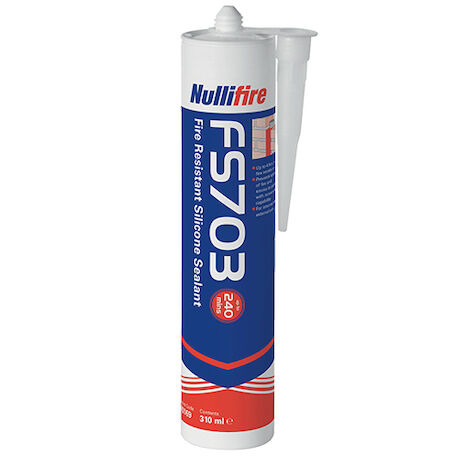Nullifire FS703 Brandwerende siliconenkit 310 ml, wit afbeelding