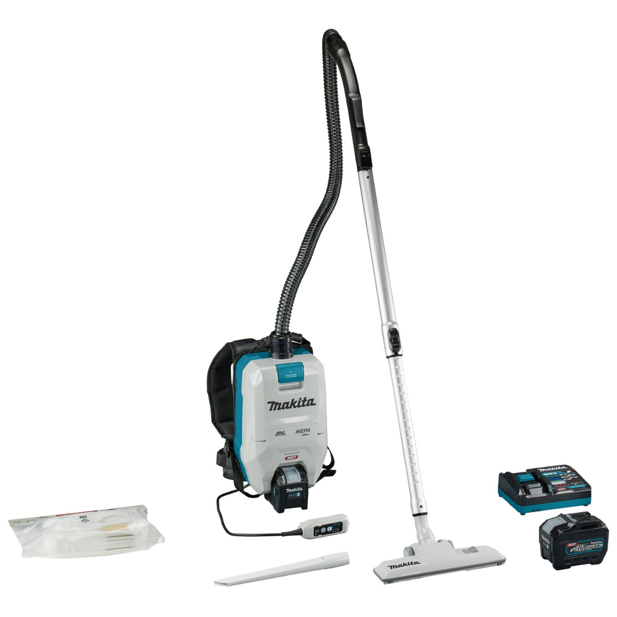 Makita VC008GL201 Accu rugstofzuiger voor schoonmaak XGT 40V Max 8.0Ah