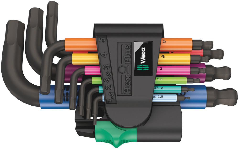 Wera 950/9 Multicolour BlackLaser Stiftsleutelset 9-delig - 05133164001 afbeelding