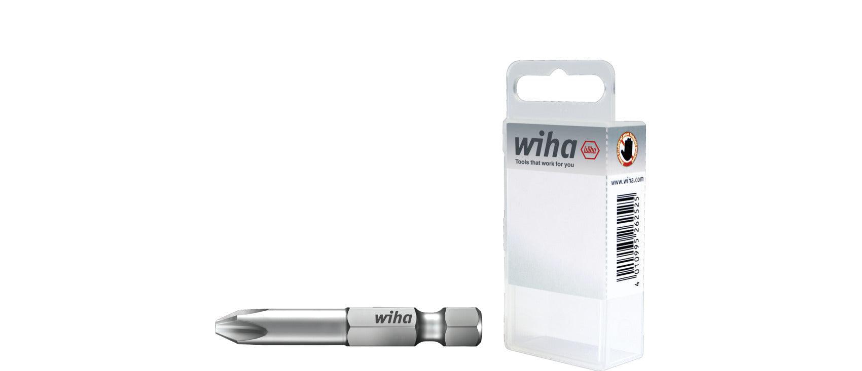 Wiha Bitset Professional 50mm (1/4") Phillips (PH1) VE=2 - 38676 afbeelding